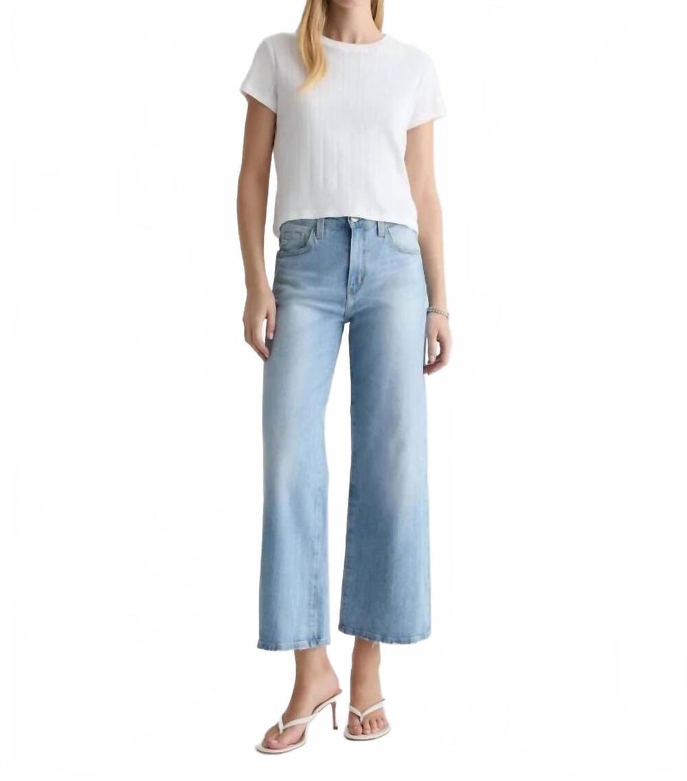 NEW AG JEANS saige wide leg crop jeans in kings river